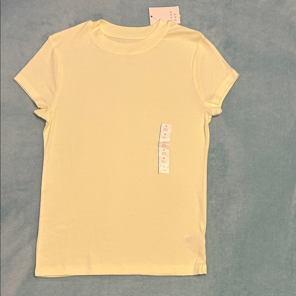 A New Day Soft Yellow Short Sleeve Tee